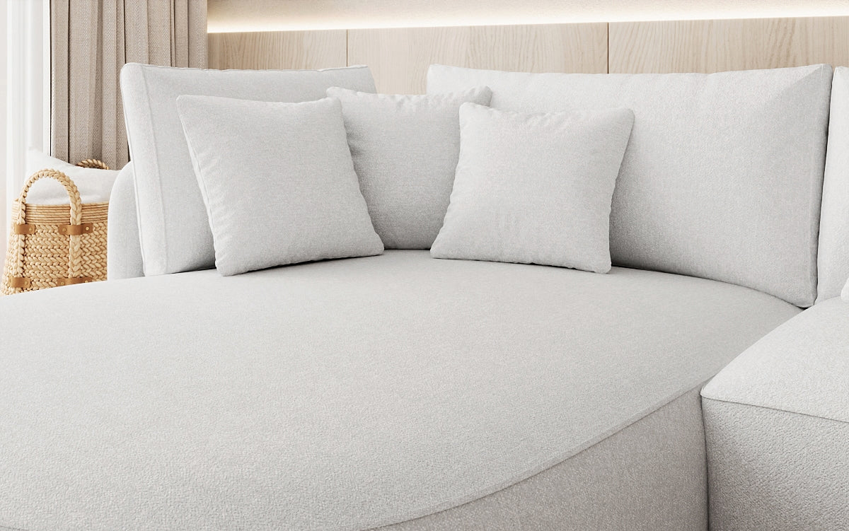 Designer hoekbank Ando Mini in structuurstof