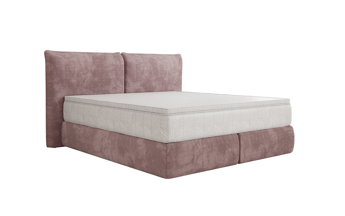 Boxspringbed Pillo in Ribstof