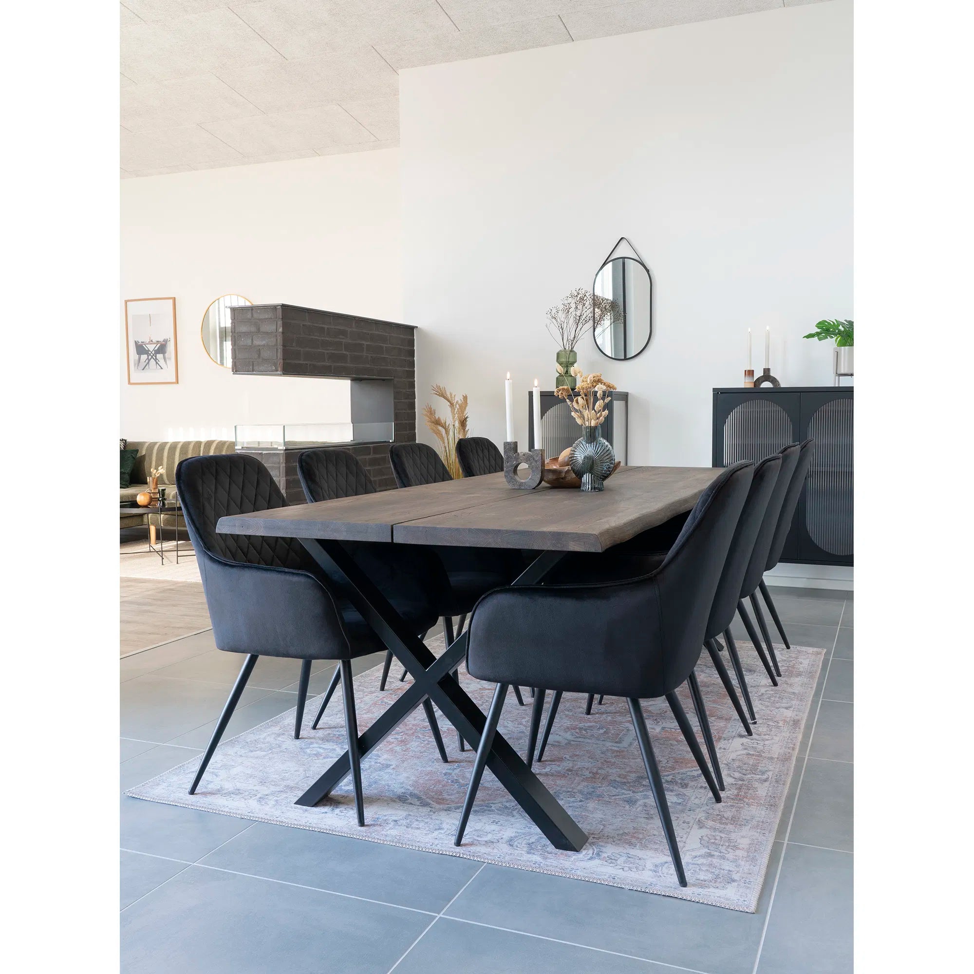 Spiegel Levanto – Hangspiegel met zwarte lijst (35×60 cm)