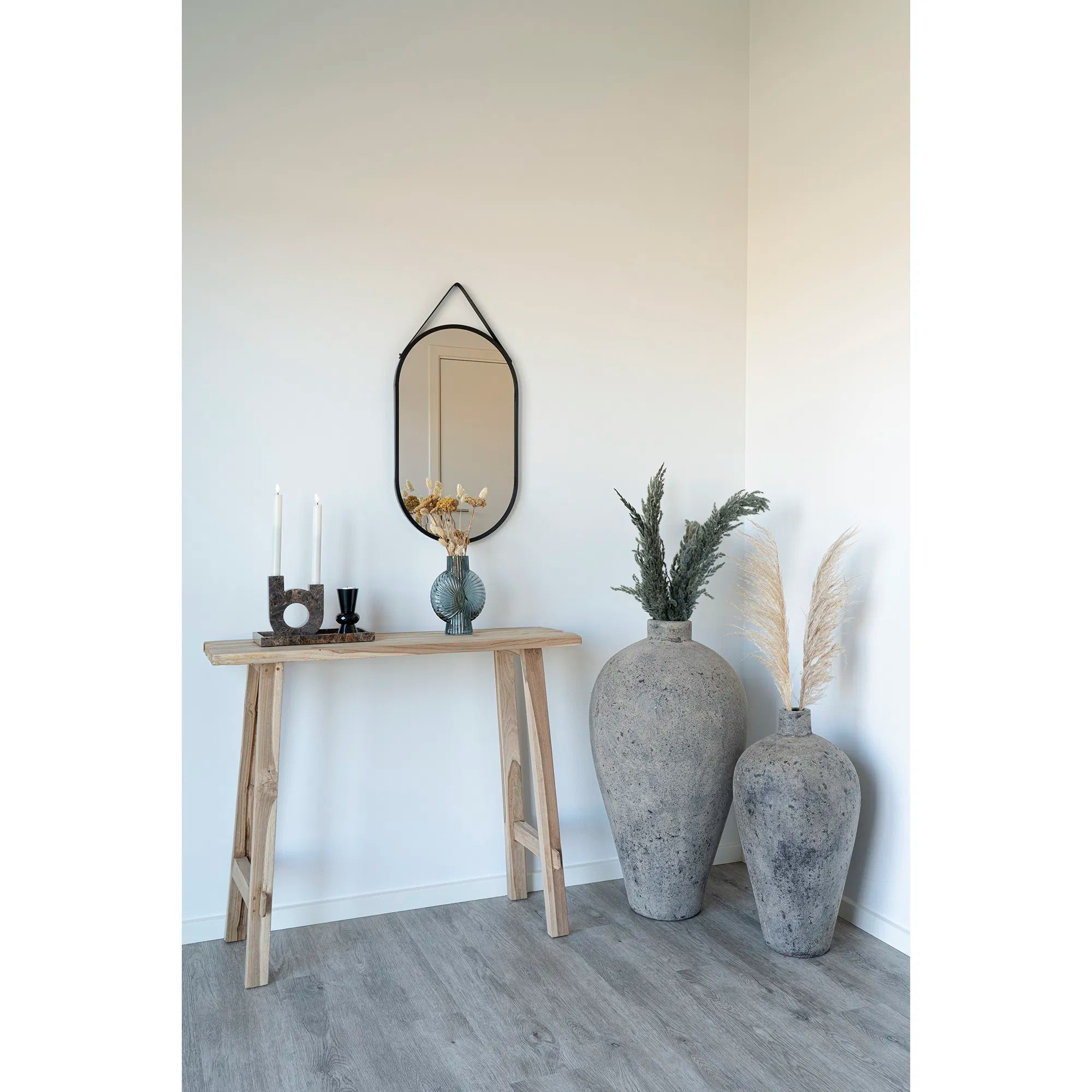 Spiegel Levanto – Hangspiegel met zwarte lijst (35×60 cm)