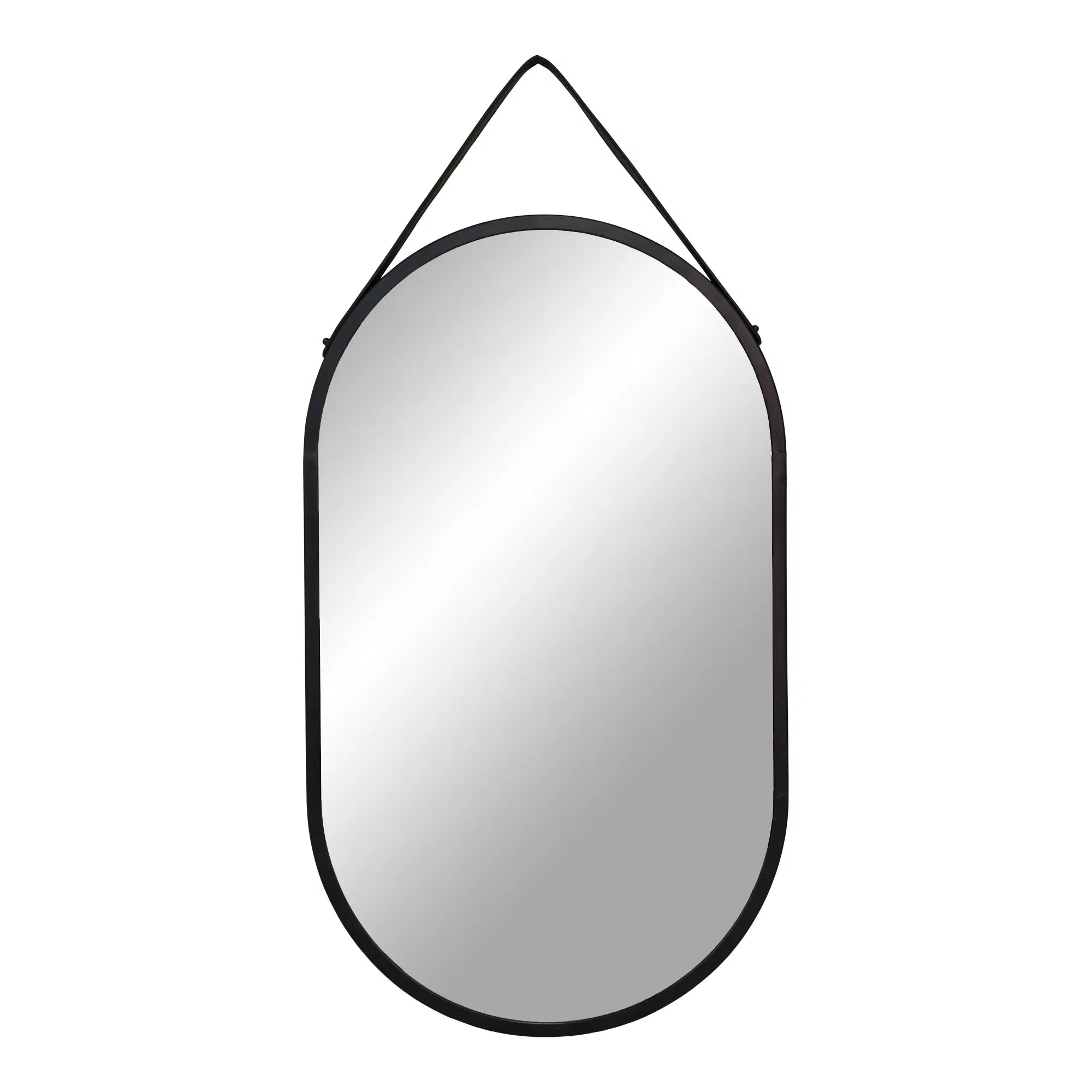 Spiegel Levanto – Hangspiegel met zwarte lijst (35×60 cm)