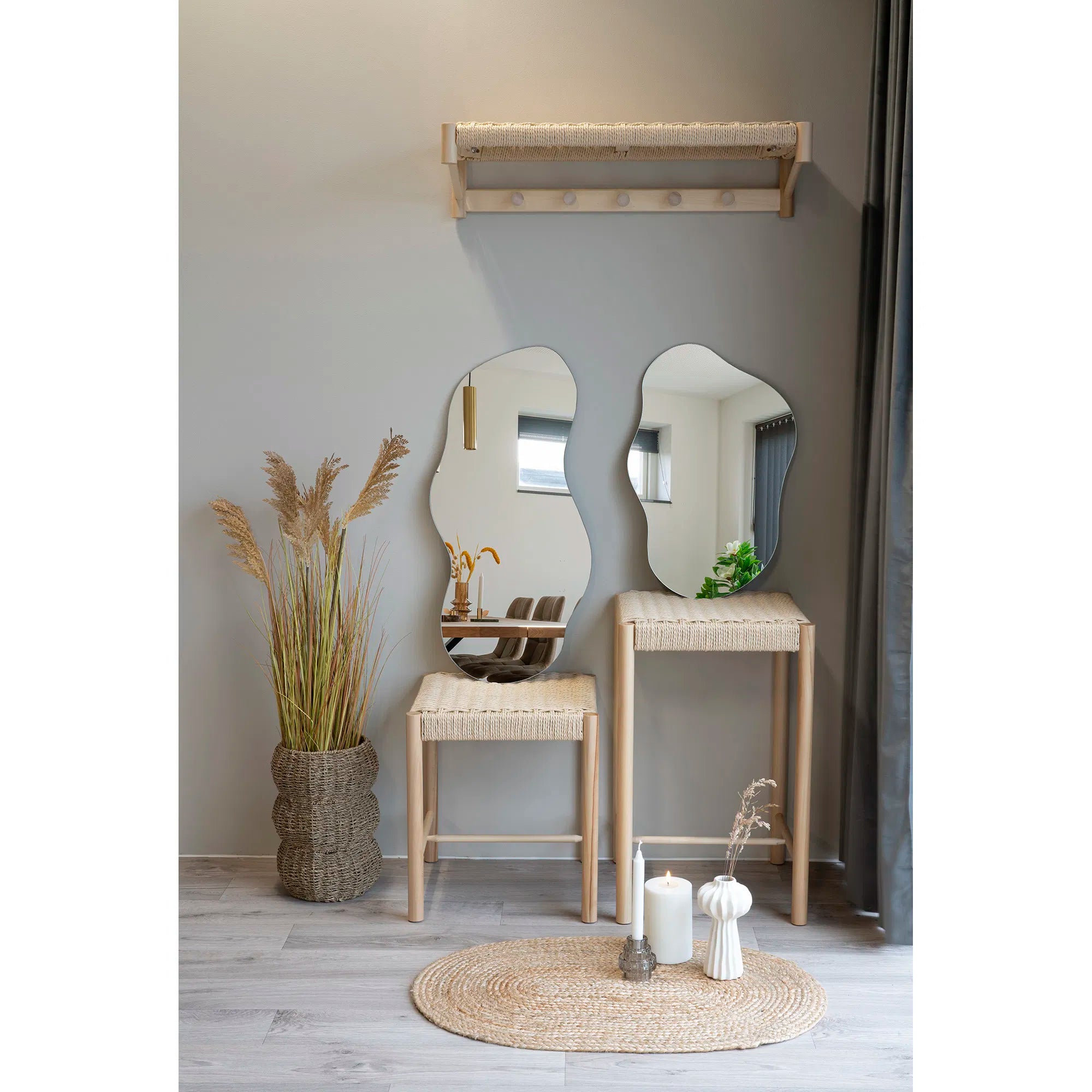 Spiegel Orviano – Organische vorm van glas (40×60 cm)