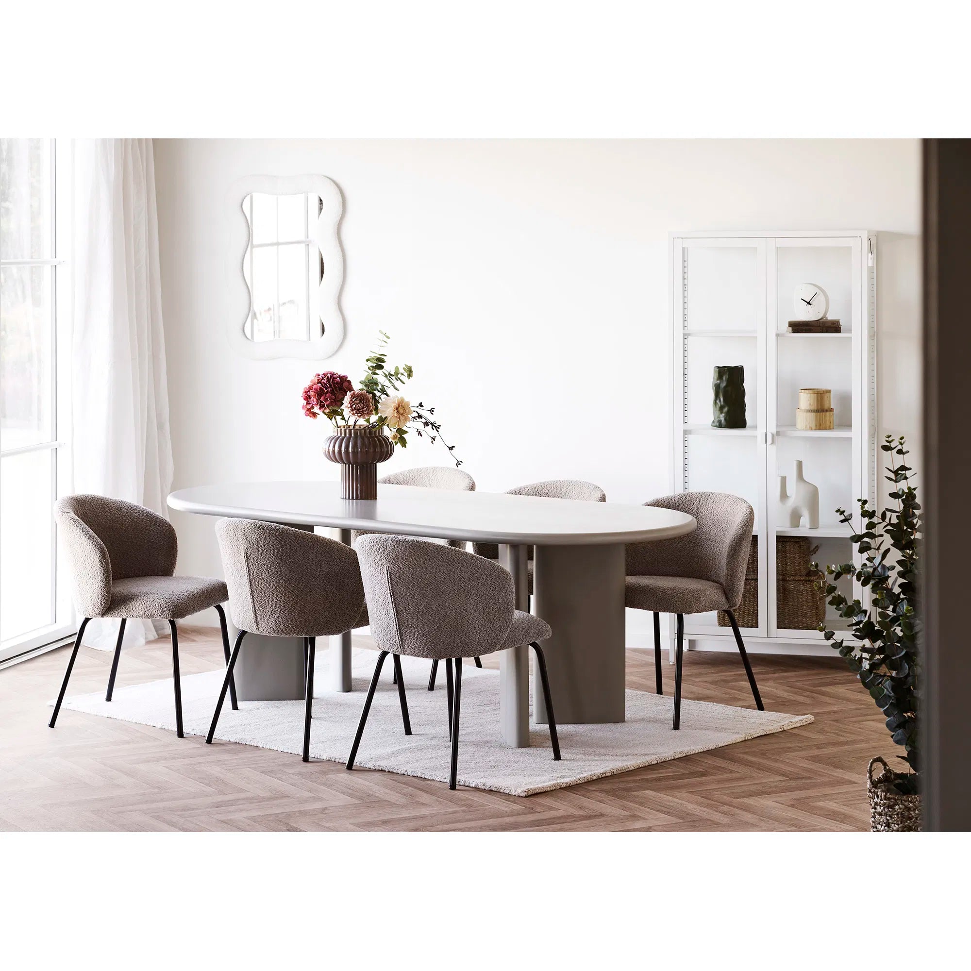Spiegel Fiorenzo – Teddy-Design in Wit