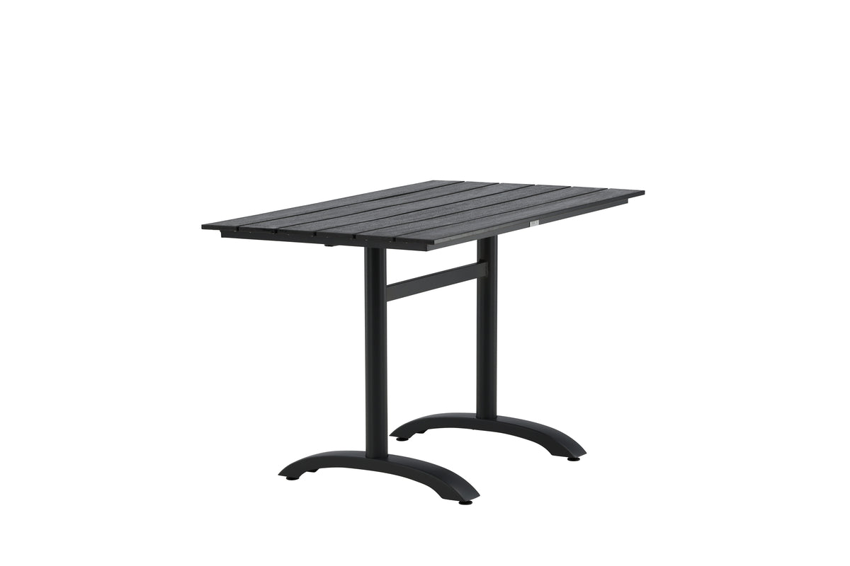 Tuin eettafel Salento - 120x90 cm in Zwart met een tafelblad van Aintwood
