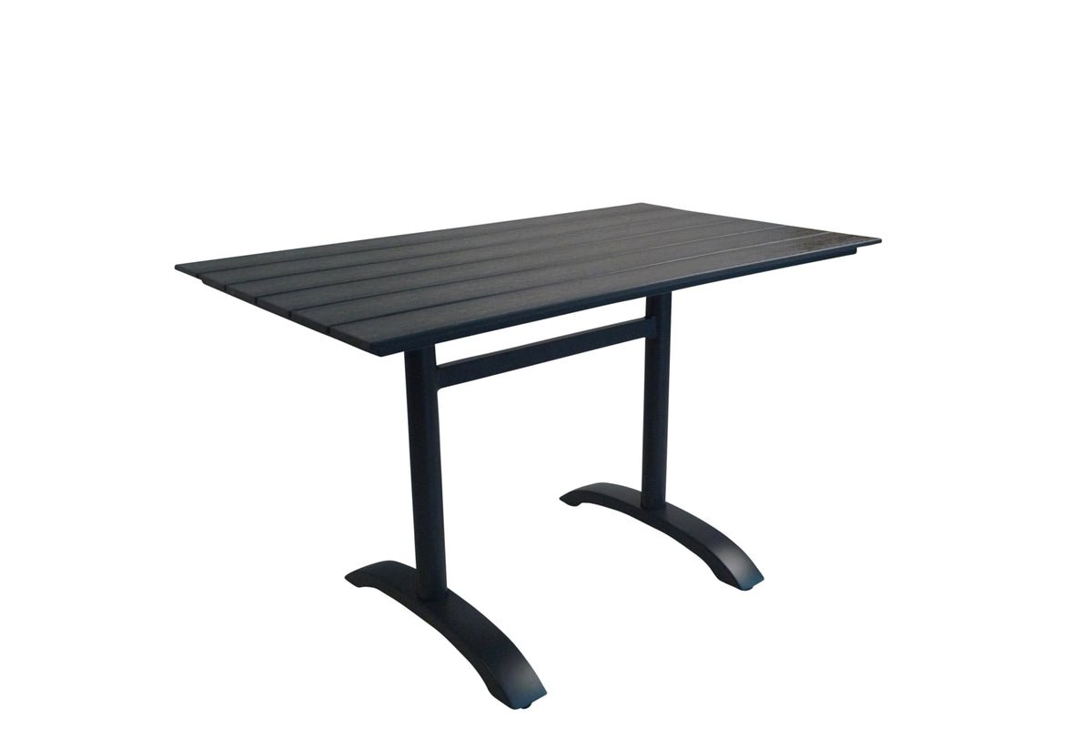 Tuin eettafel Salento - 120x90 cm in Zwart met een tafelblad van Aintwood