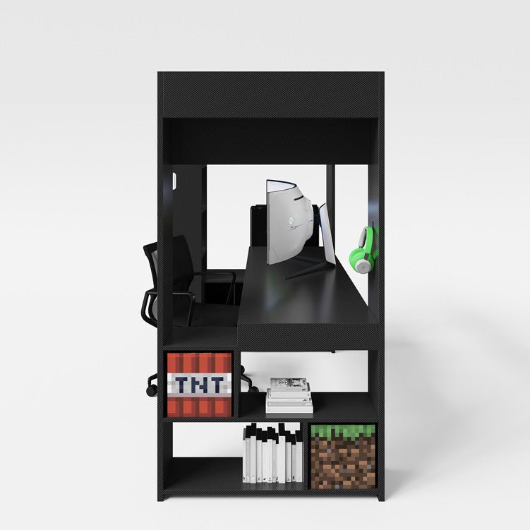 Minecraft Gaming-huisbed "BaseCamp" met bureau & plank