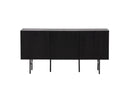 Kommode Elvesta – 150 cm, Whitewash oder Zwart, Modern Skandi
