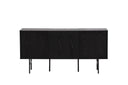 Kommode Elvesta – 150 cm, Whitewash oder Zwart, Modern Skandi