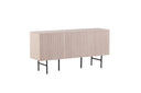 Kommode Elvesta – 150 cm, Whitewash oder Zwart, Modern Skandi