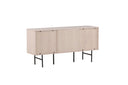 Kommode Elvesta – 150 cm, Whitewash oder Zwart, Modern Skandi