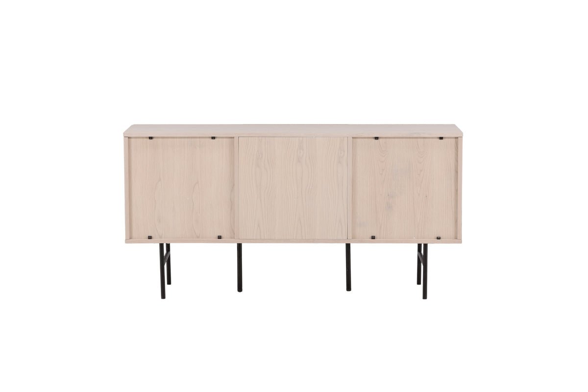 Kommode Elvesta – 150 cm, Whitewash oder Zwart, Modern Skandi