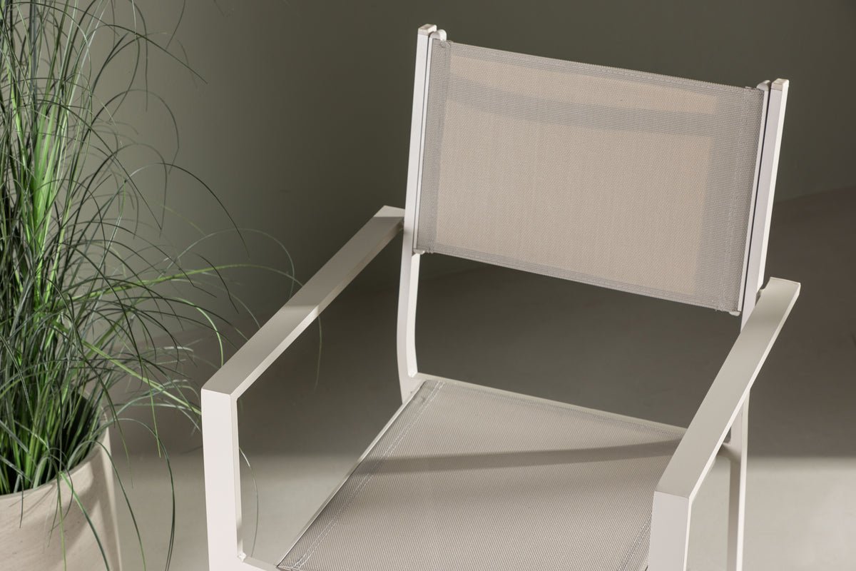 2-delige set - Tuinstoel Karibik van aluminium/textileen