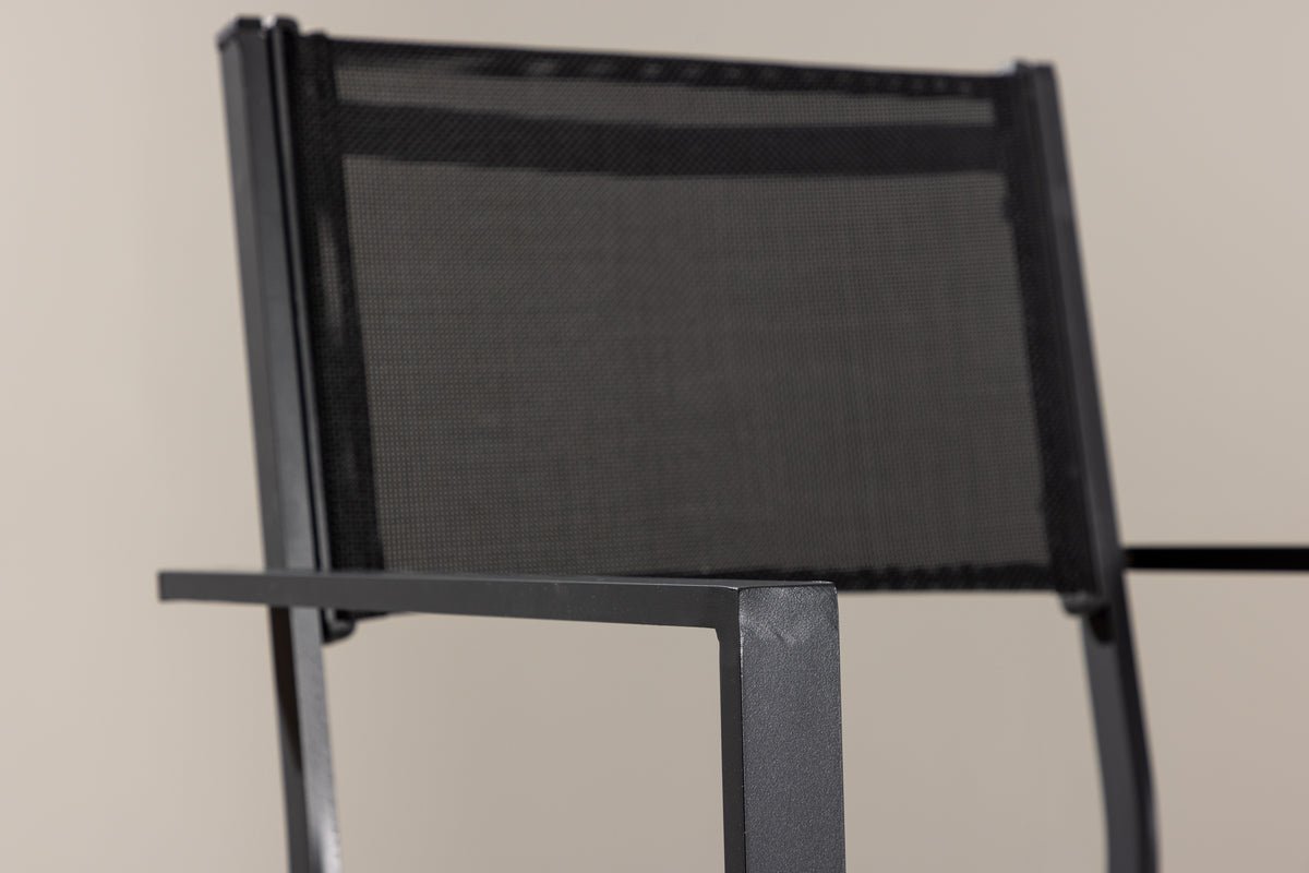 2-delige set - Tuinstoel Karibik van aluminium/textileen