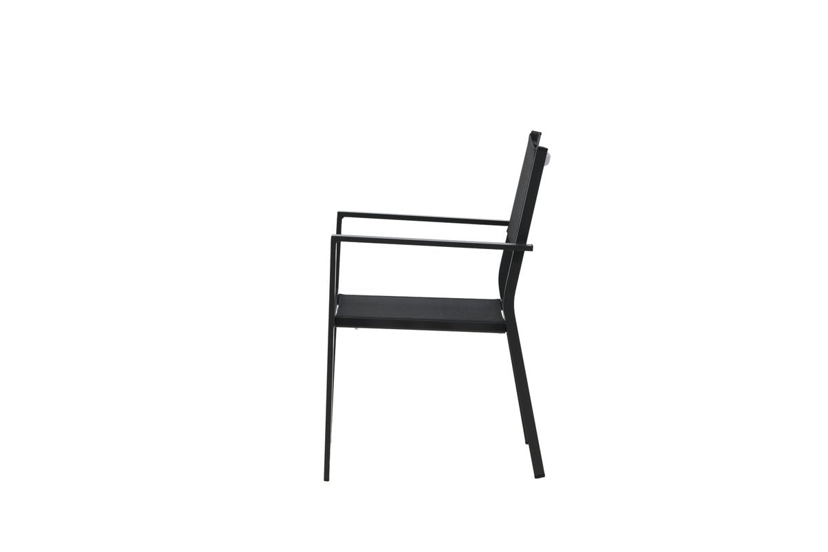 2-delige set - Tuinstoel Karibik van aluminium/textileen