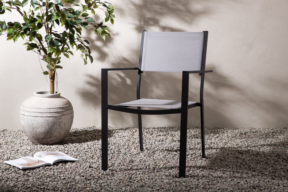 2-delige set - Tuinstoel Karibik van aluminium/textileen