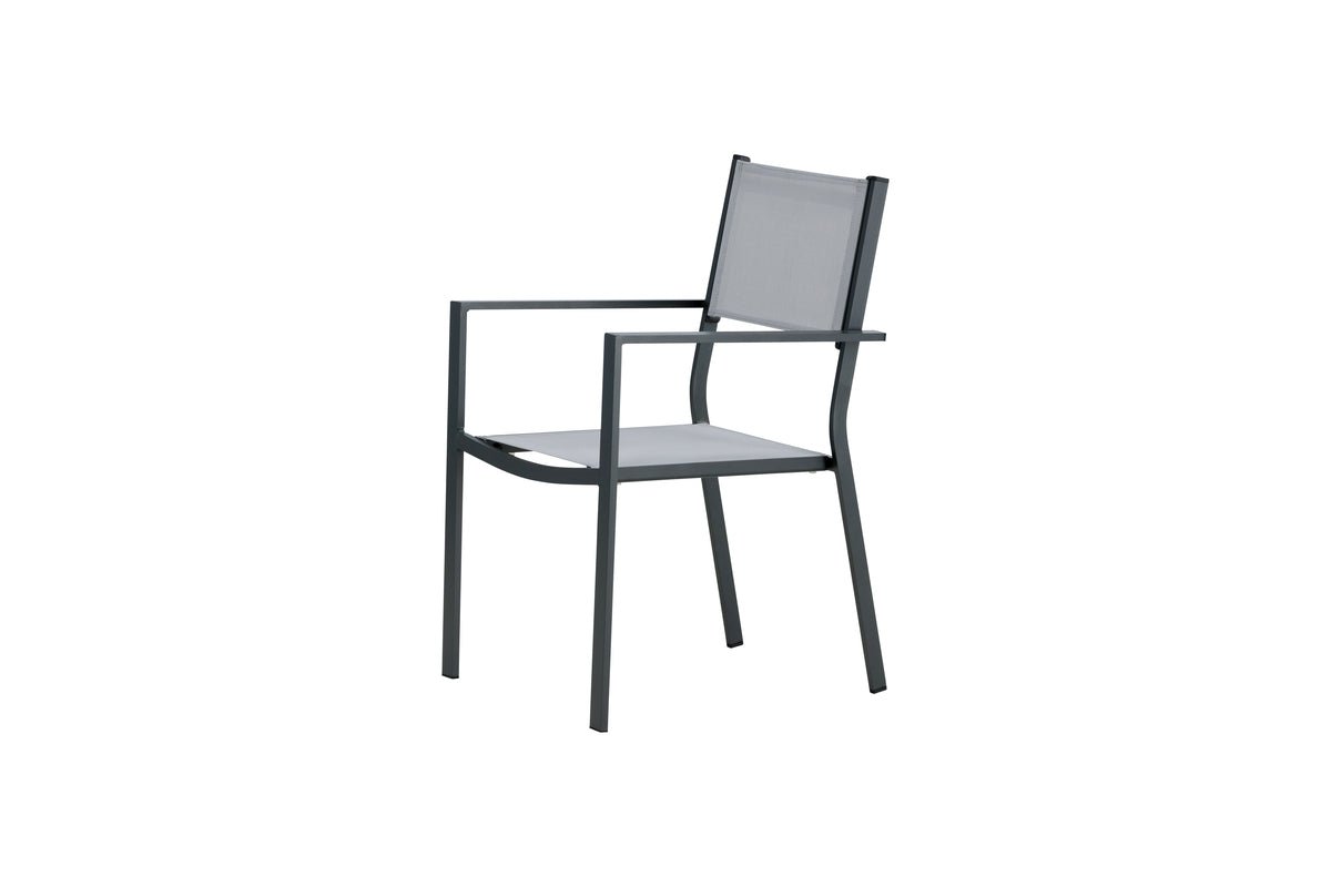 2-delige set - Tuinstoel Karibik van aluminium/textileen