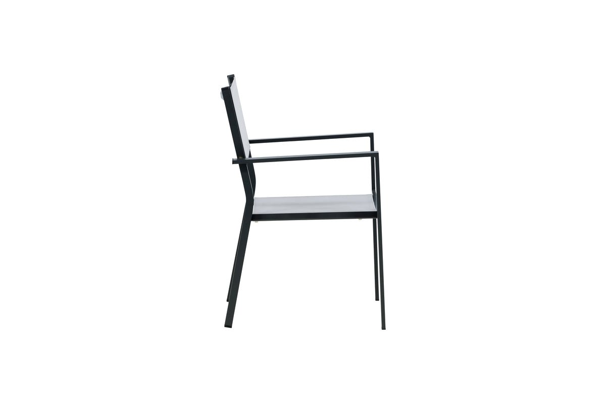 2-delige set - Tuinstoel Karibik van aluminium/textileen