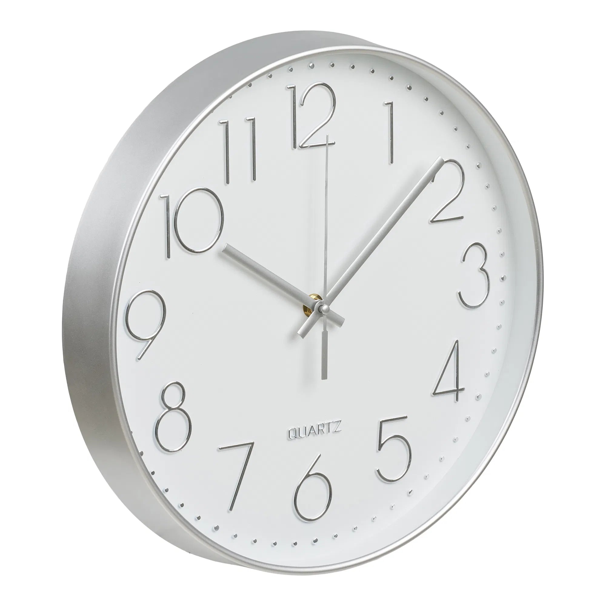 Wandklok Osmirea - stil met zilverkleurige uitstraling