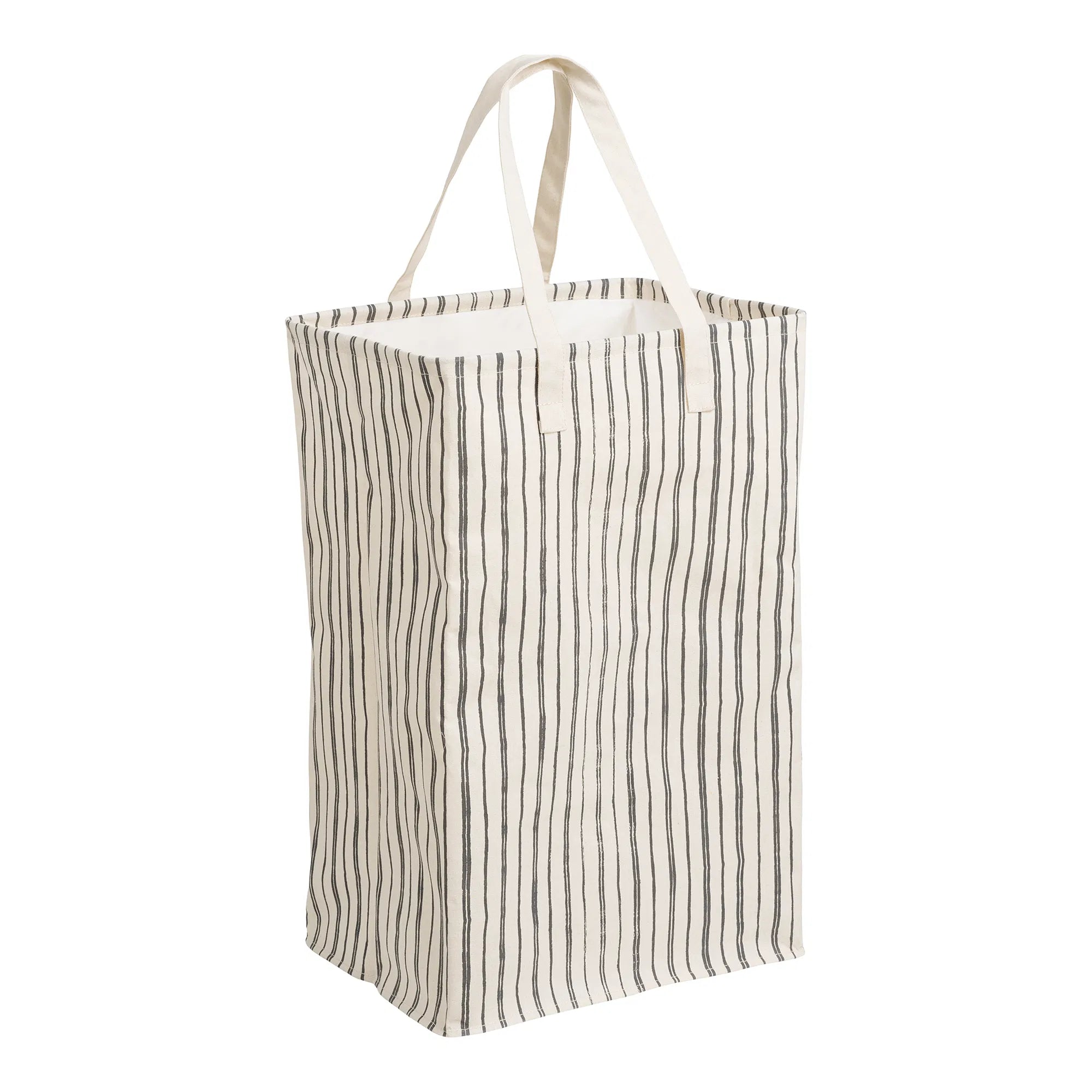 Wäschemand „Argos“ – Beige/Zwart met strepenpatroon