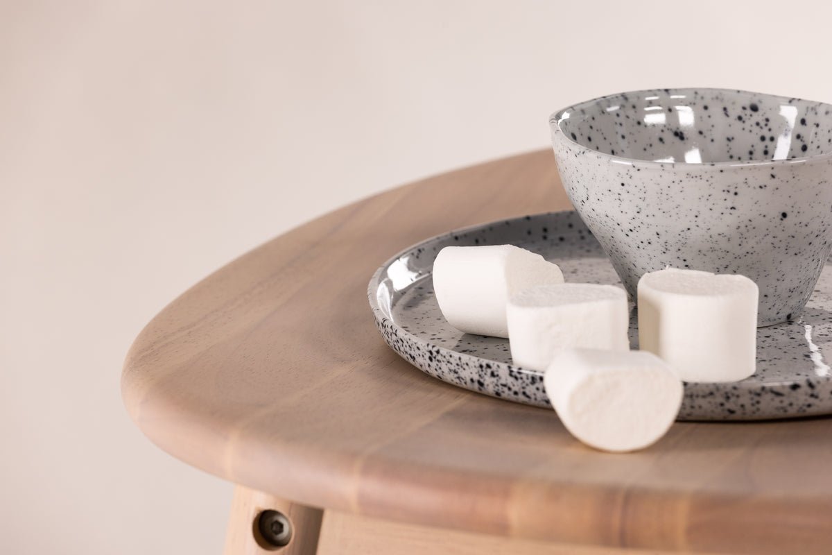 Barstoel Omni - van rubberwood in natuurlijke look