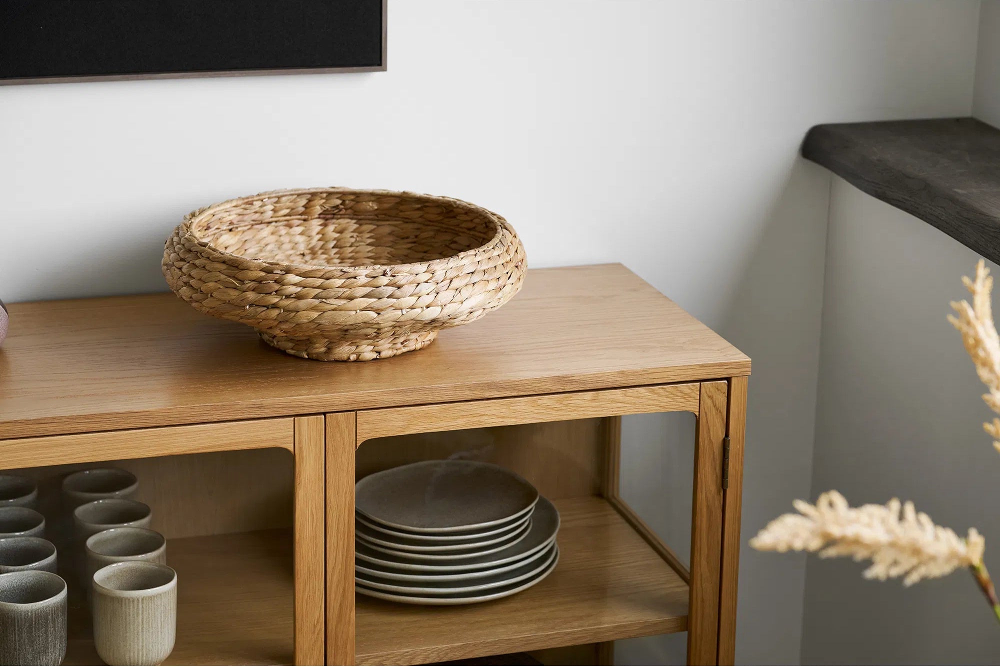 Dekoschaal Lunoria – van waterhyacint