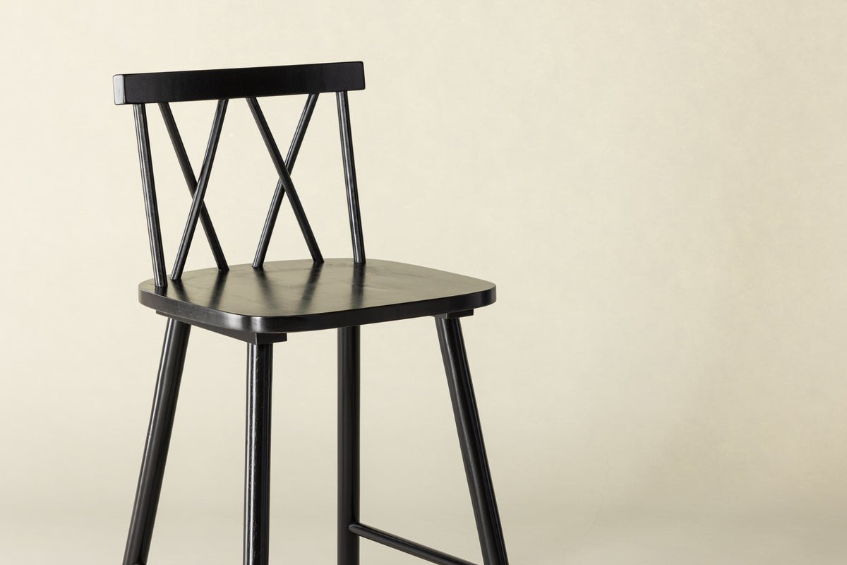 2-delige set - Barkruk Möllner slank en stijlvol design in 3 kleuren