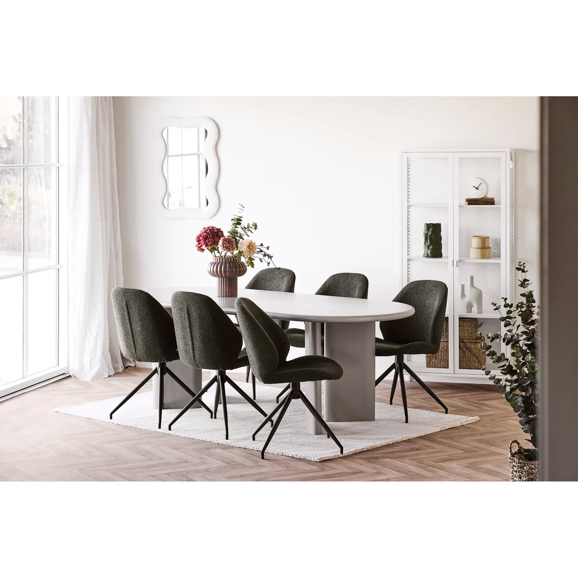 Vaas „Orion“ – mondgeblazen glas in Bruin