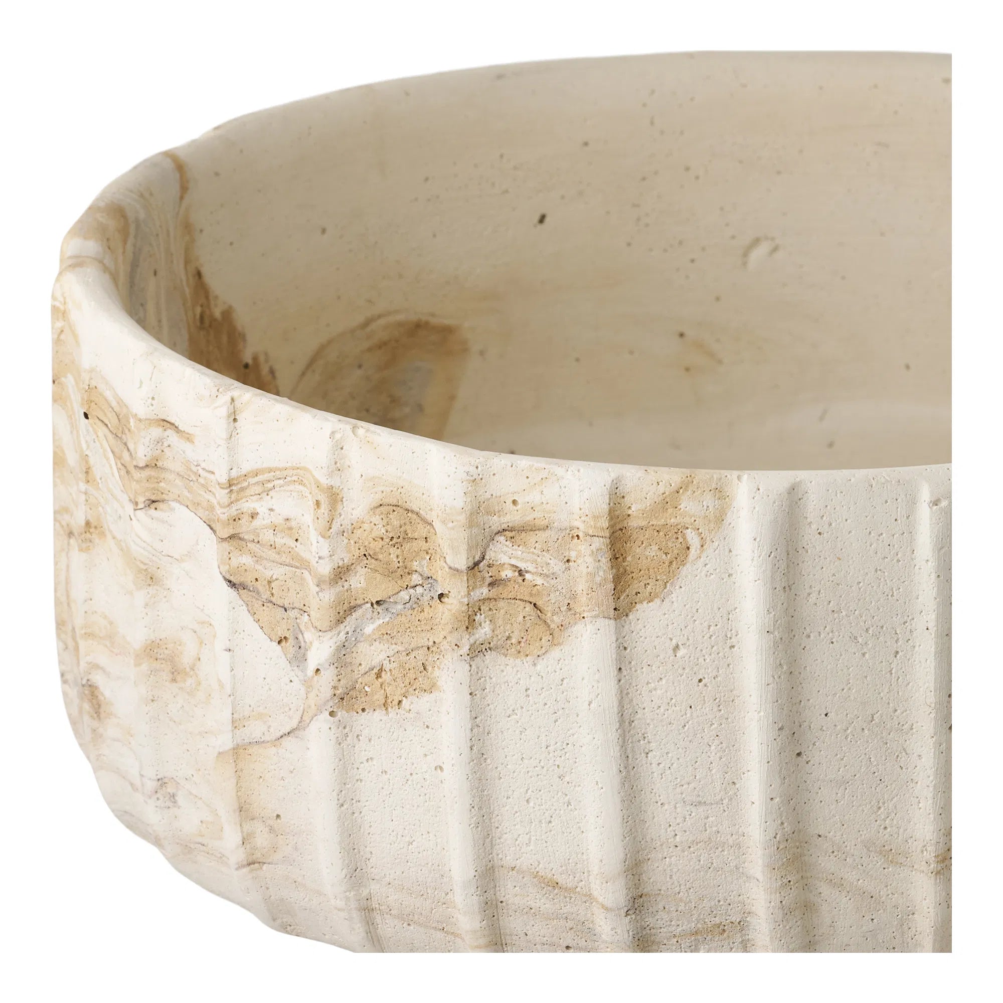 Vaas Solana – Beige-Bruin van cement
