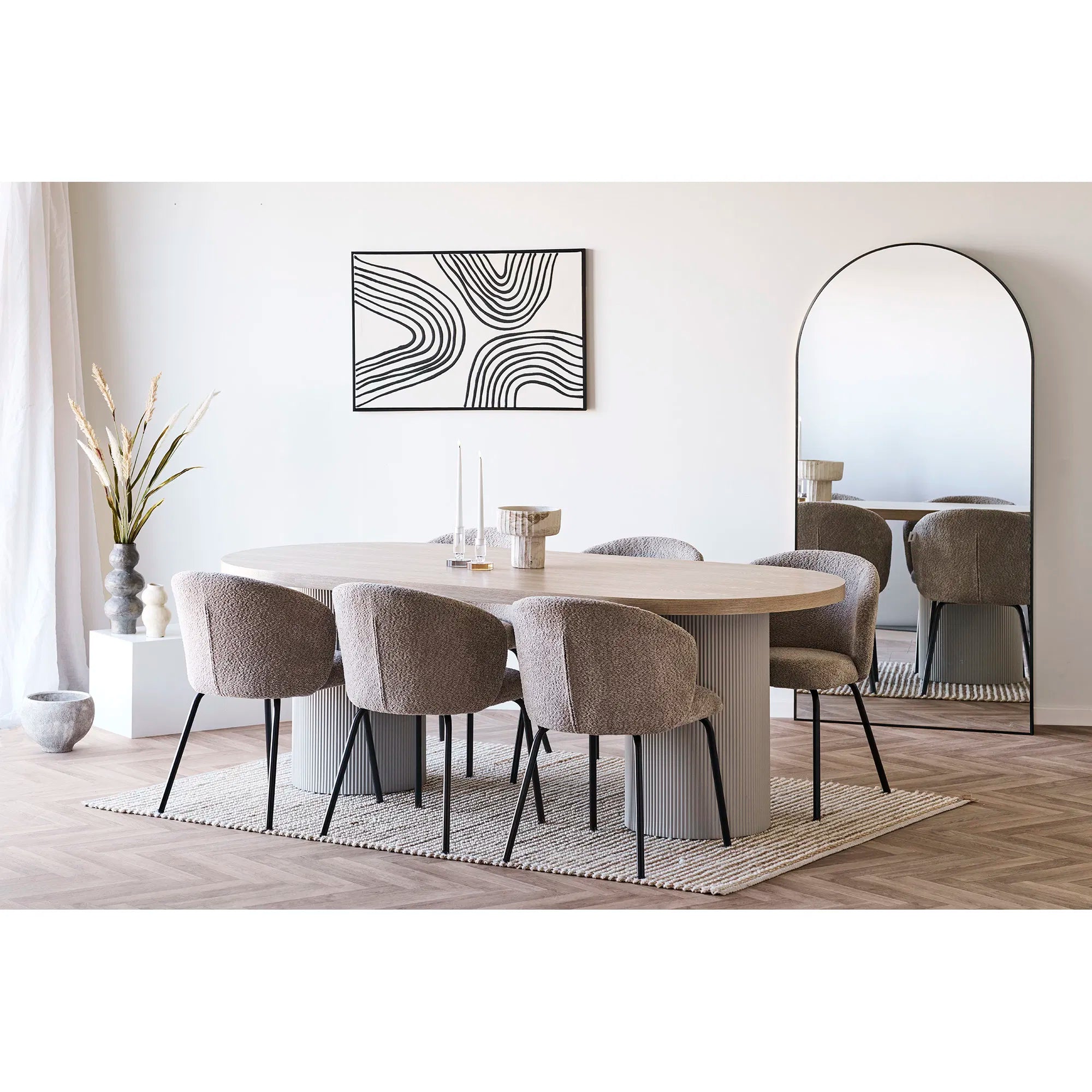Vaas Solana – Beige-Bruin van cement