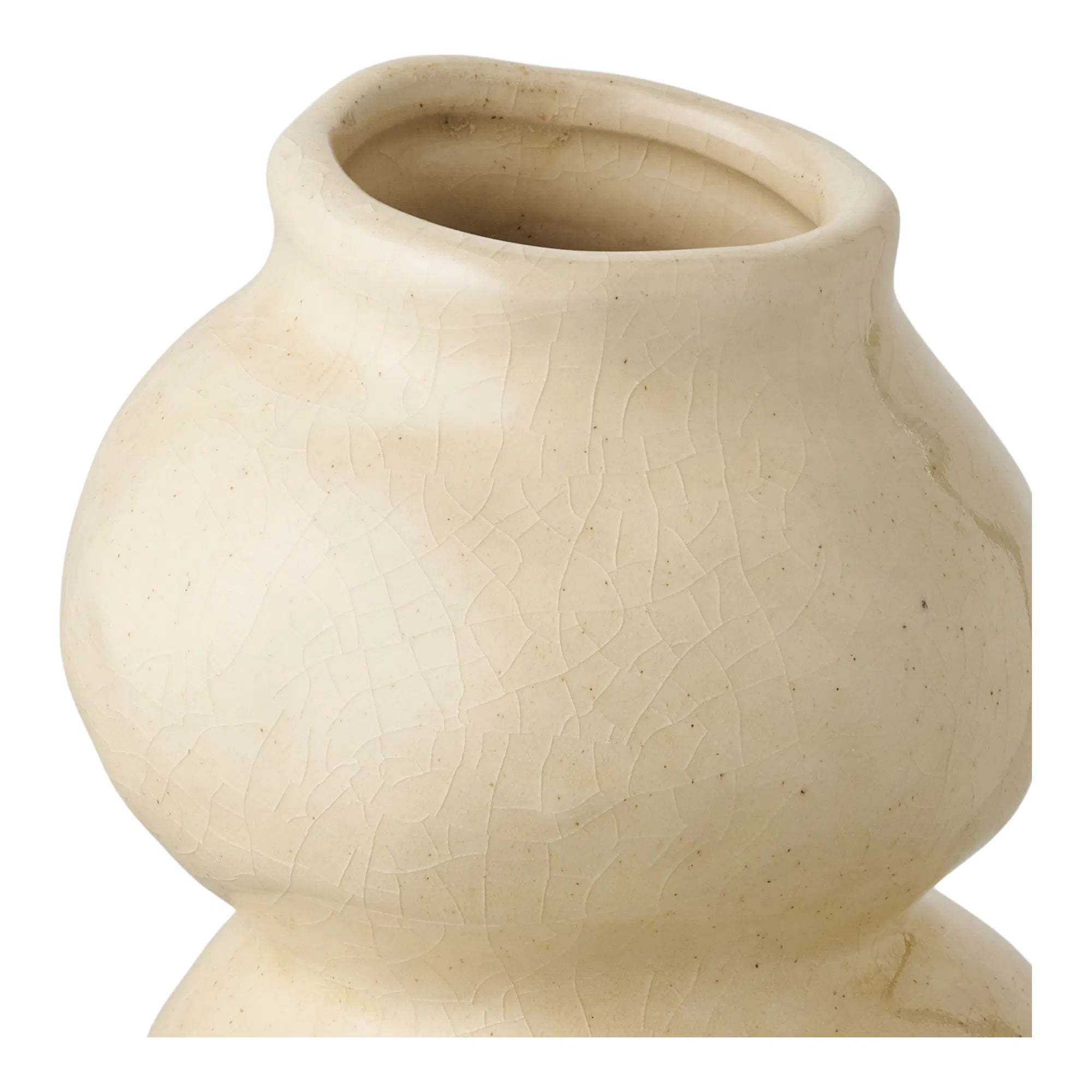 Vaas „Aurore“ – Beige keramiek