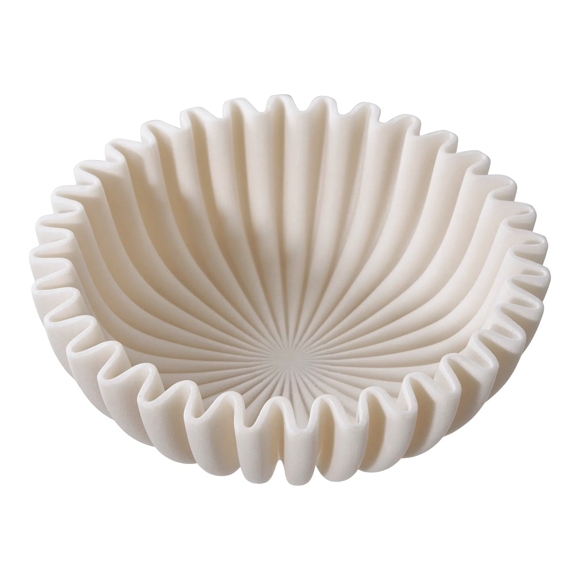Schaal „Mirella“ – Beige Polyresin-Design