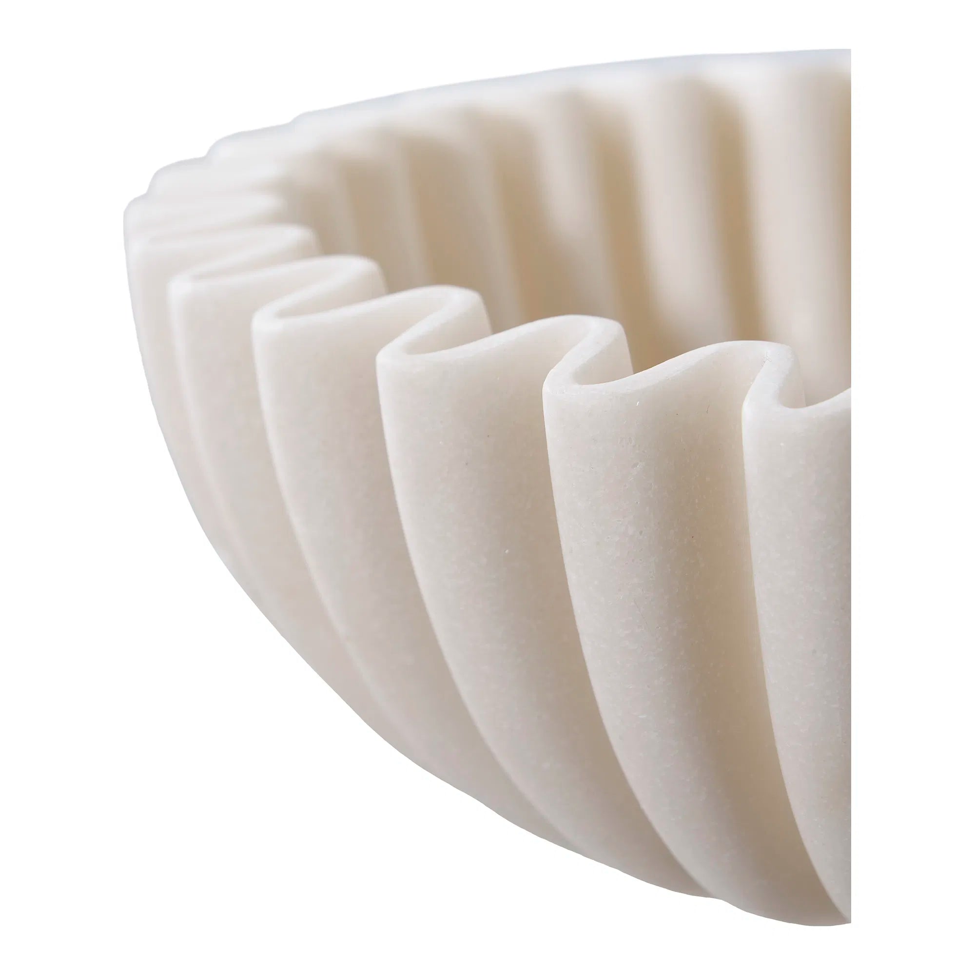 Schaal „Mirella“ – Beige Polyresin-Design