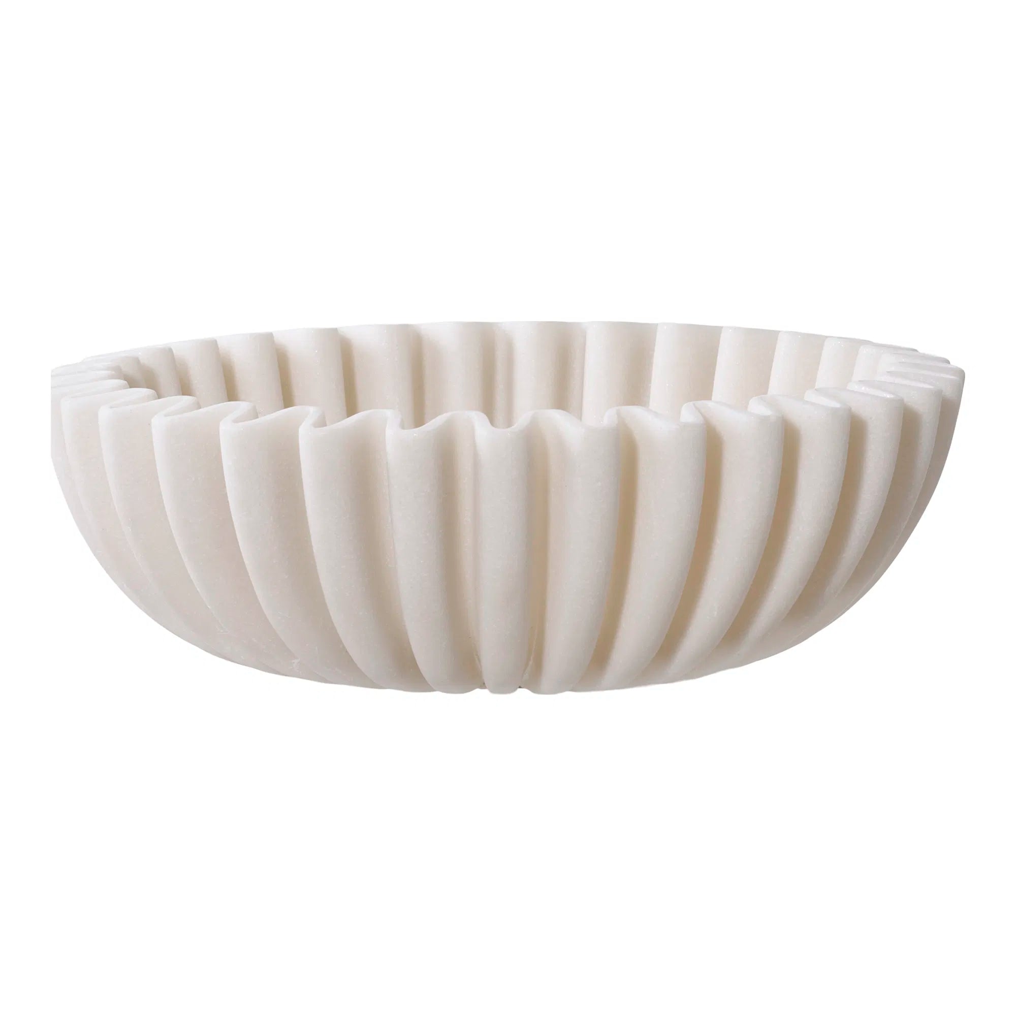 Schaal „Mirella“ – Beige Polyresin-Design