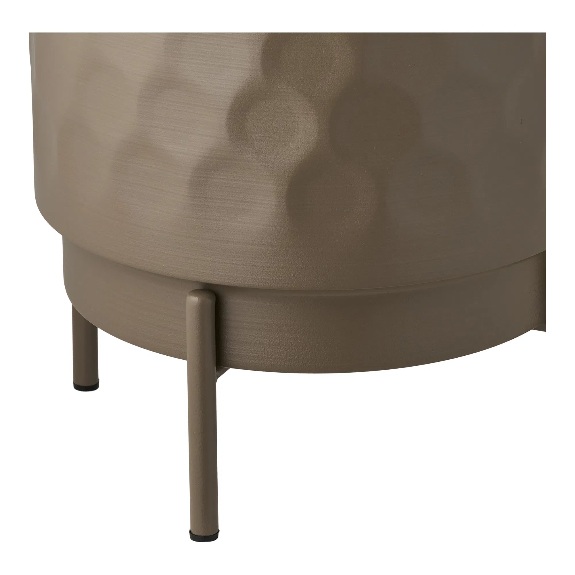 Bloempot „Ravira“ – staal in elegant bruin
