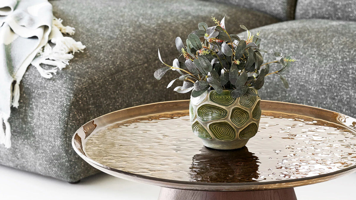 Bloempot Heather - van donkergroene terracotta