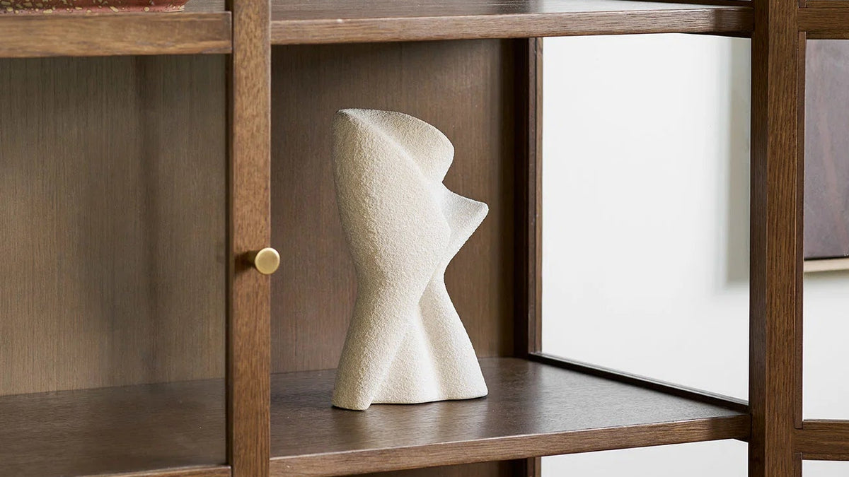 Decoratiefiguur Kenlo - van witte keramiek