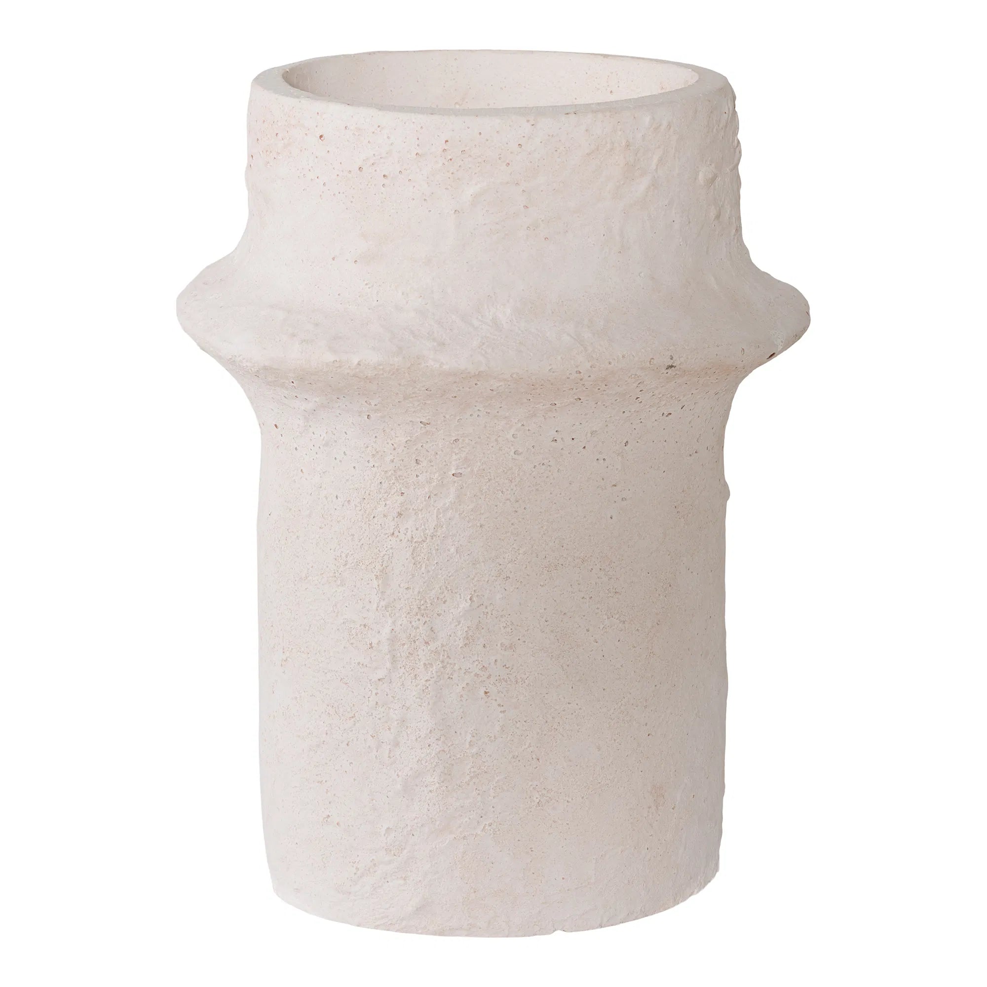 Kaarshouder-set „Bianco Duo“ – Cement in Wit