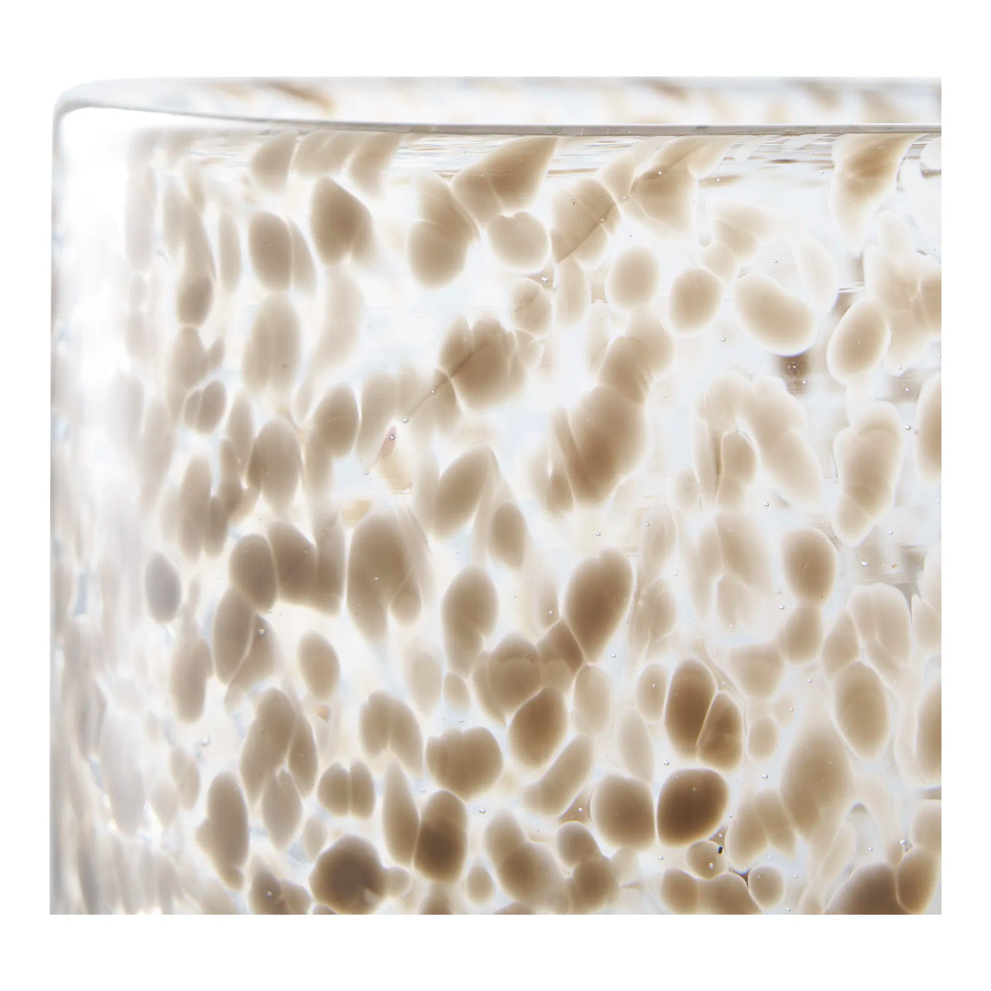 Kaarsenhouder „Marmora“ – glas in lichtbruin