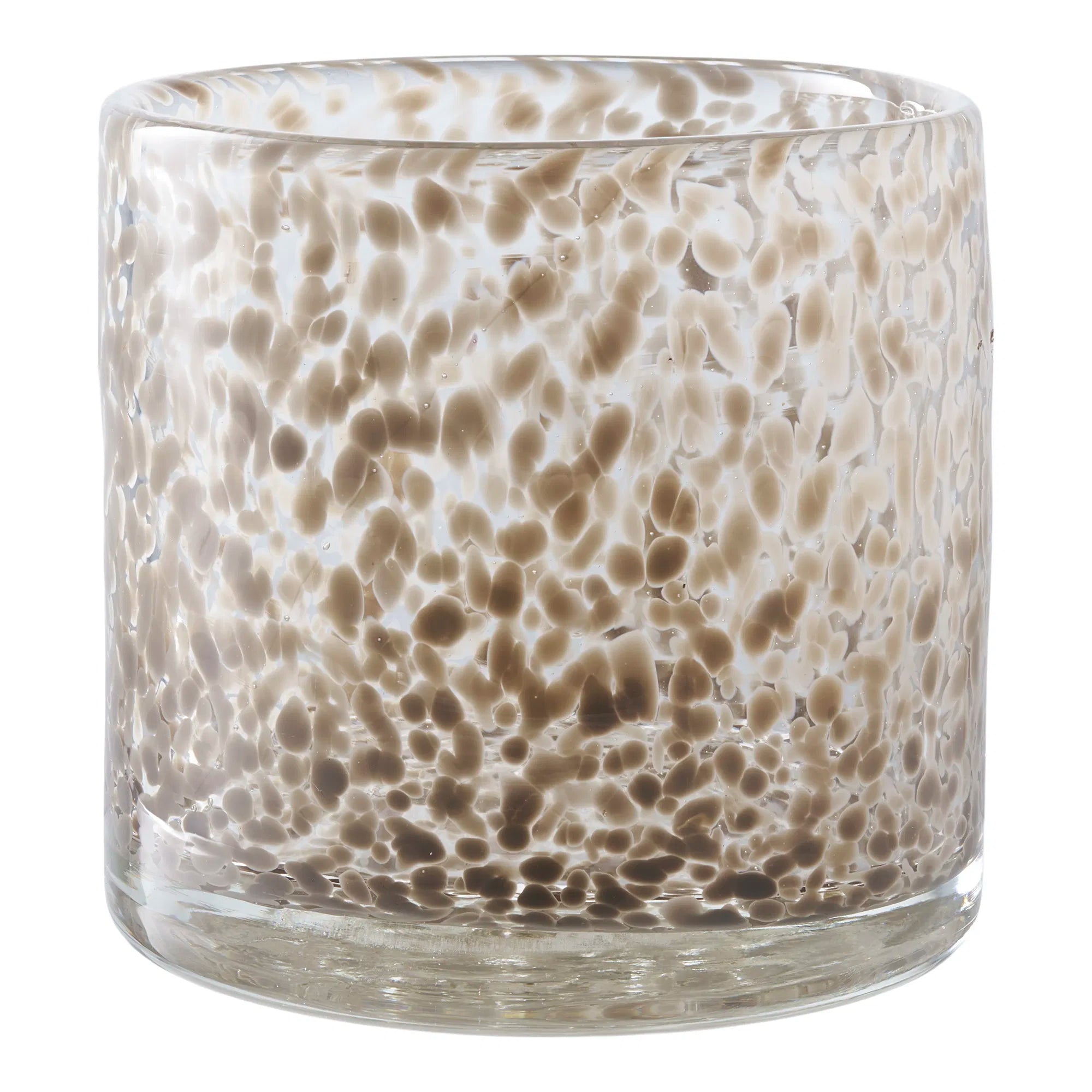 Kaarsenhouder „Marmora“ – glas in lichtbruin