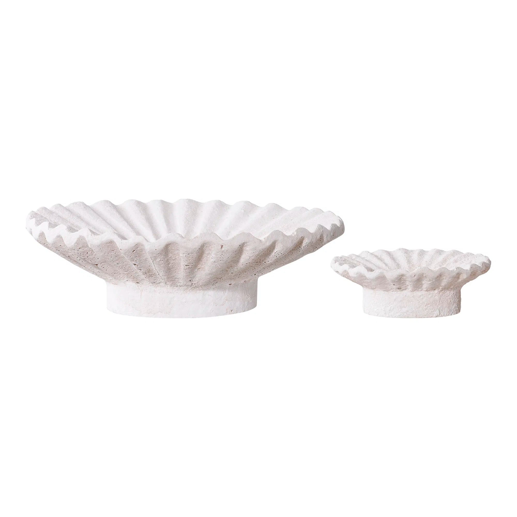 Kaarshouder-set „Fiorina Duo“ – Cement in Wit