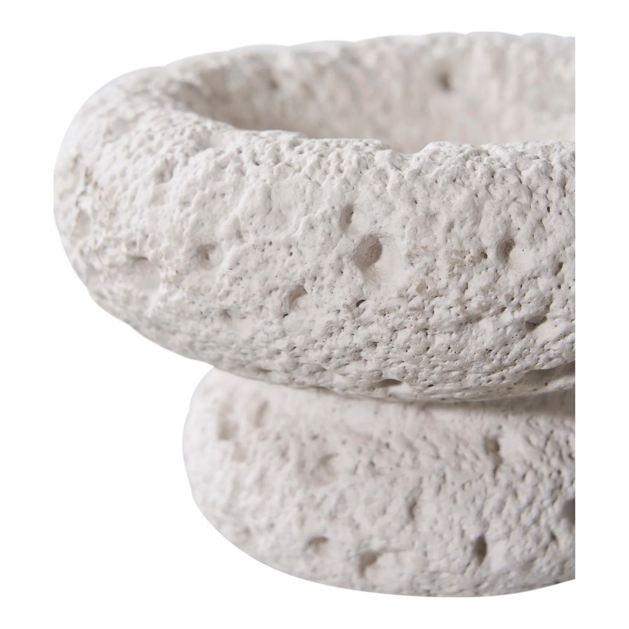 Kaarshouder-set „Lunaro Duo“ – Cement in Grijs