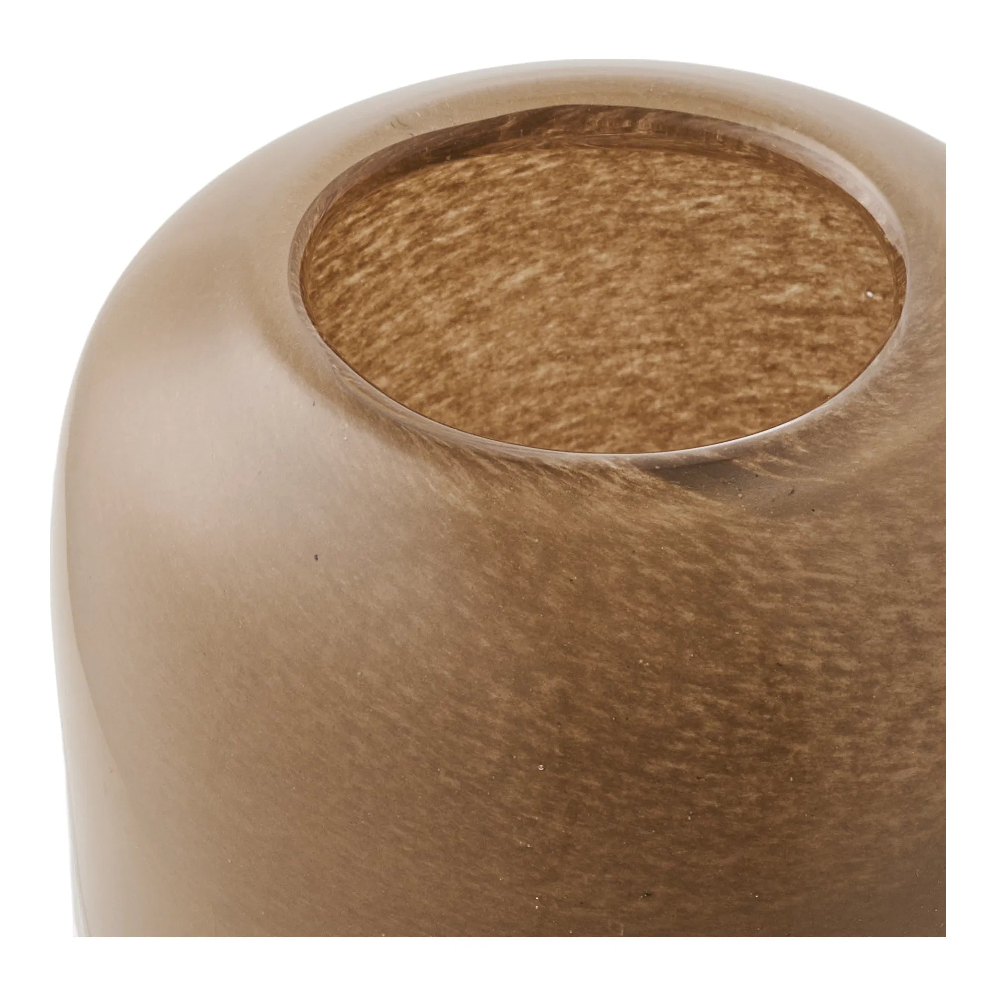 Kaarshouder „Lumea“ – mondgeblazen glas in Bruin