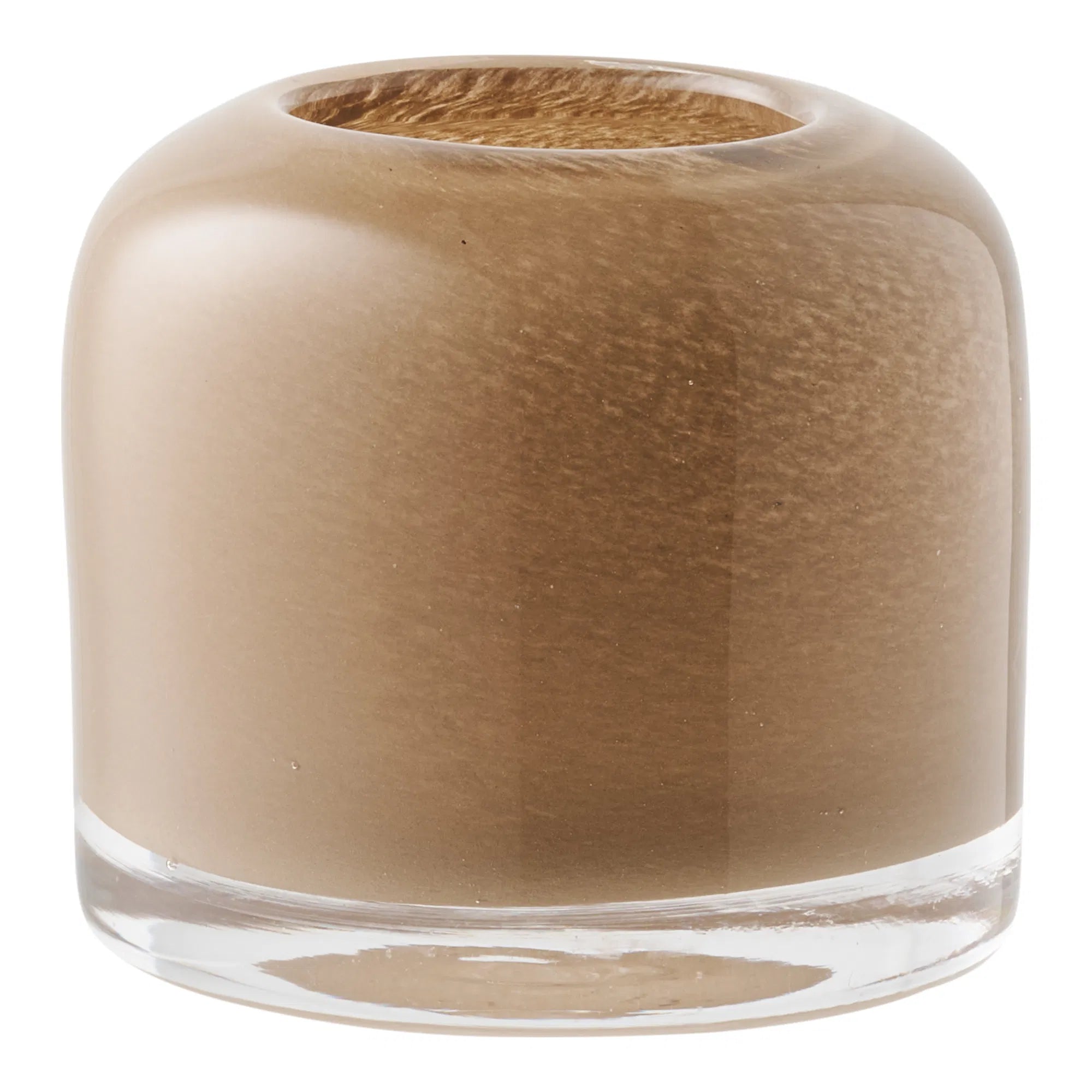 Kaarshouder „Lumea“ – mondgeblazen glas in Bruin