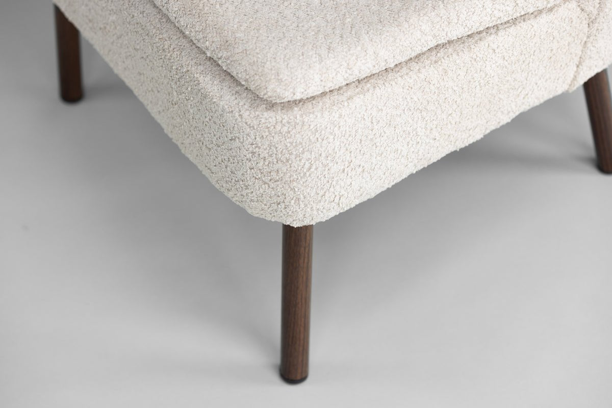 Fauteuil Hedwig - Met beige polyesterstof