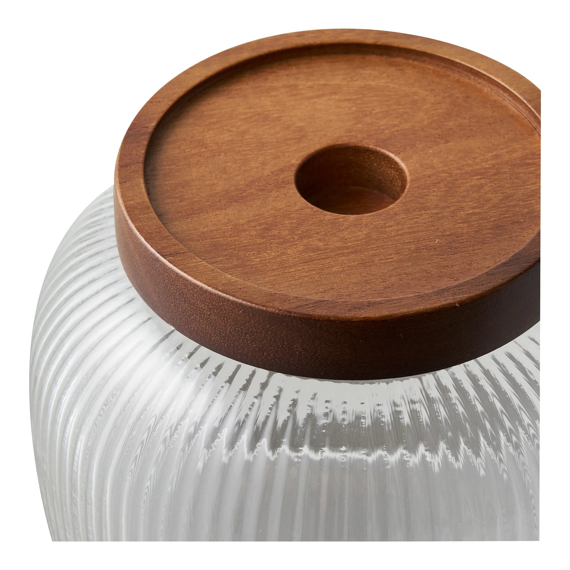 Opbergdoos Elvaria - gemaakt van glas met deksel (set van 2)