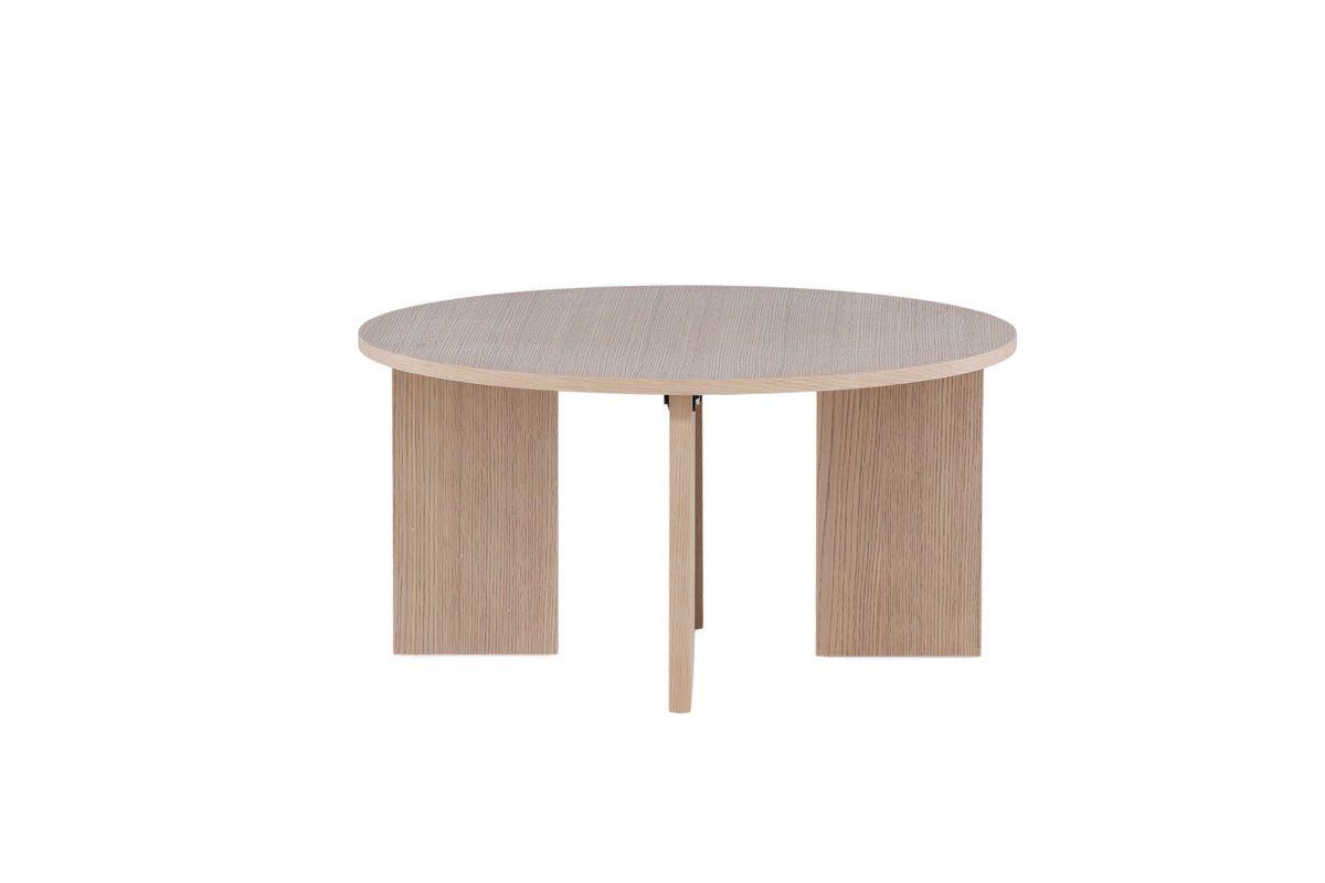 Salontafel Davinci - Ronde tafel met houtlook
