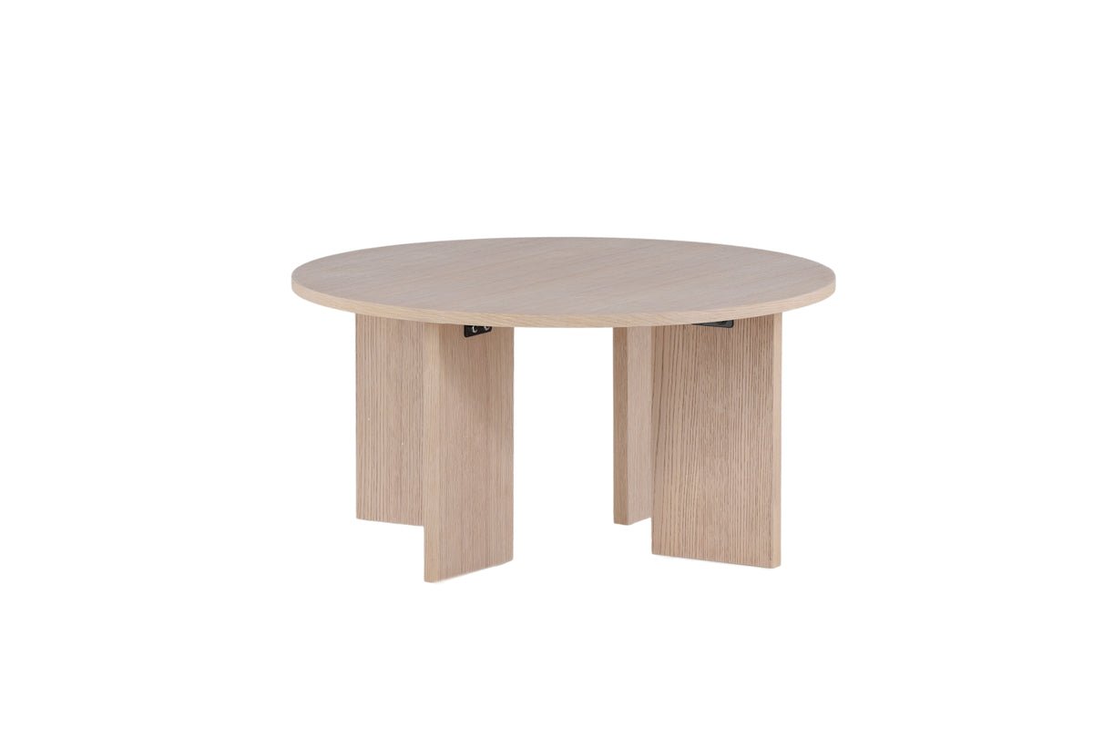 Salontafel Davinci - Ronde tafel met houtlook
