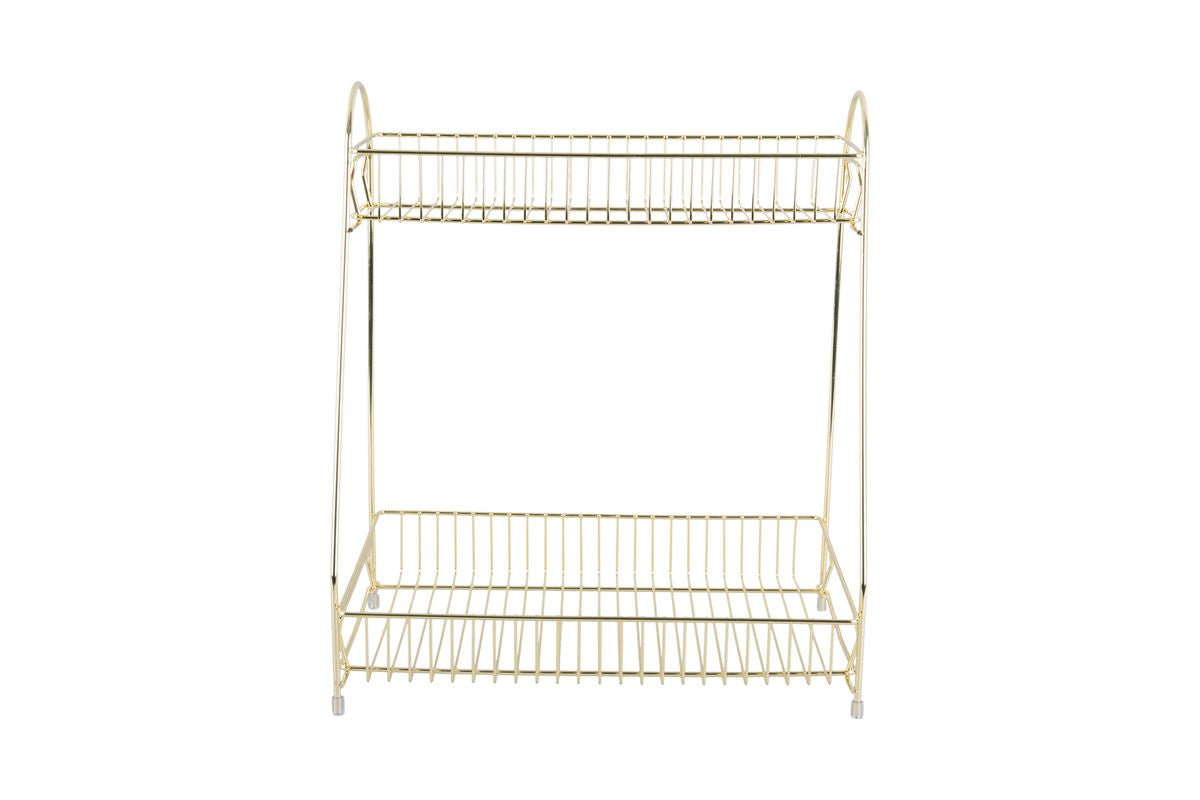 Keukenrek Orio – Functioneel ijzeren design in goud