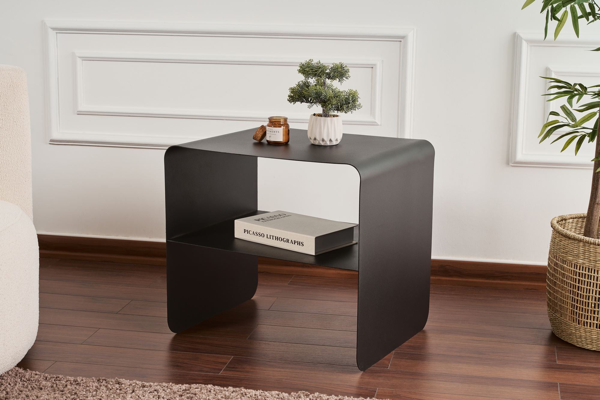 Salontafel Nivaro – Van Metaal in Zwart of Taupe