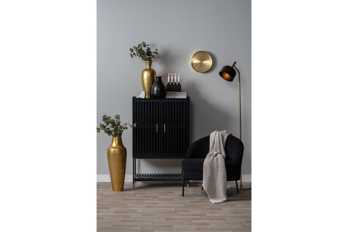 Staande lamp Norex – van ijzer met emaille coating